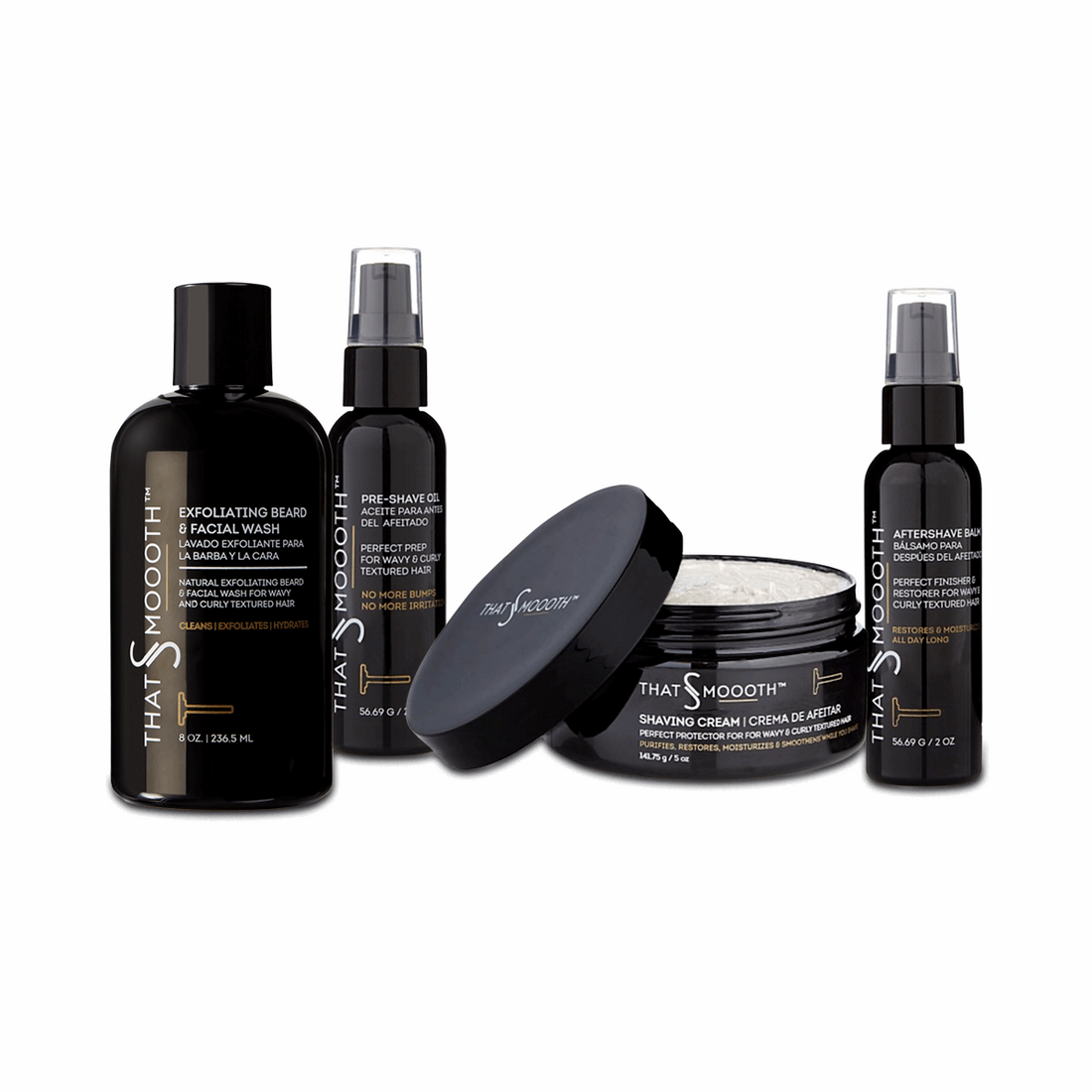 ThatsSmoooth Complete Grooming System — a full routine built for men of color with textured hair and melanated skin