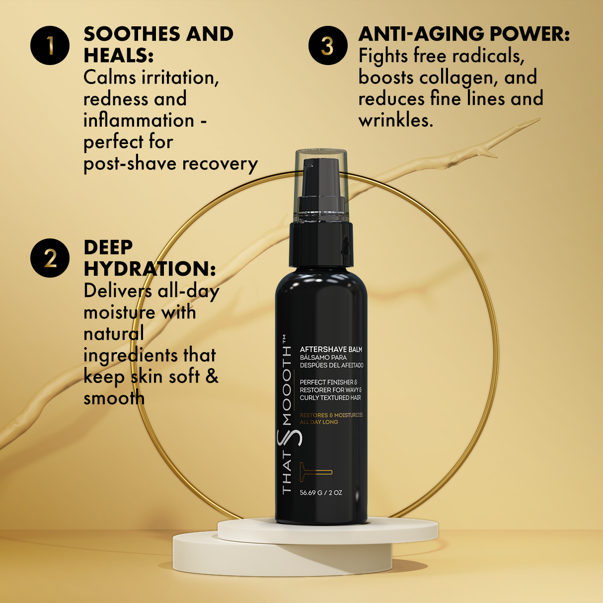 Premium 3 in 1 Aftershave/Facial Balm