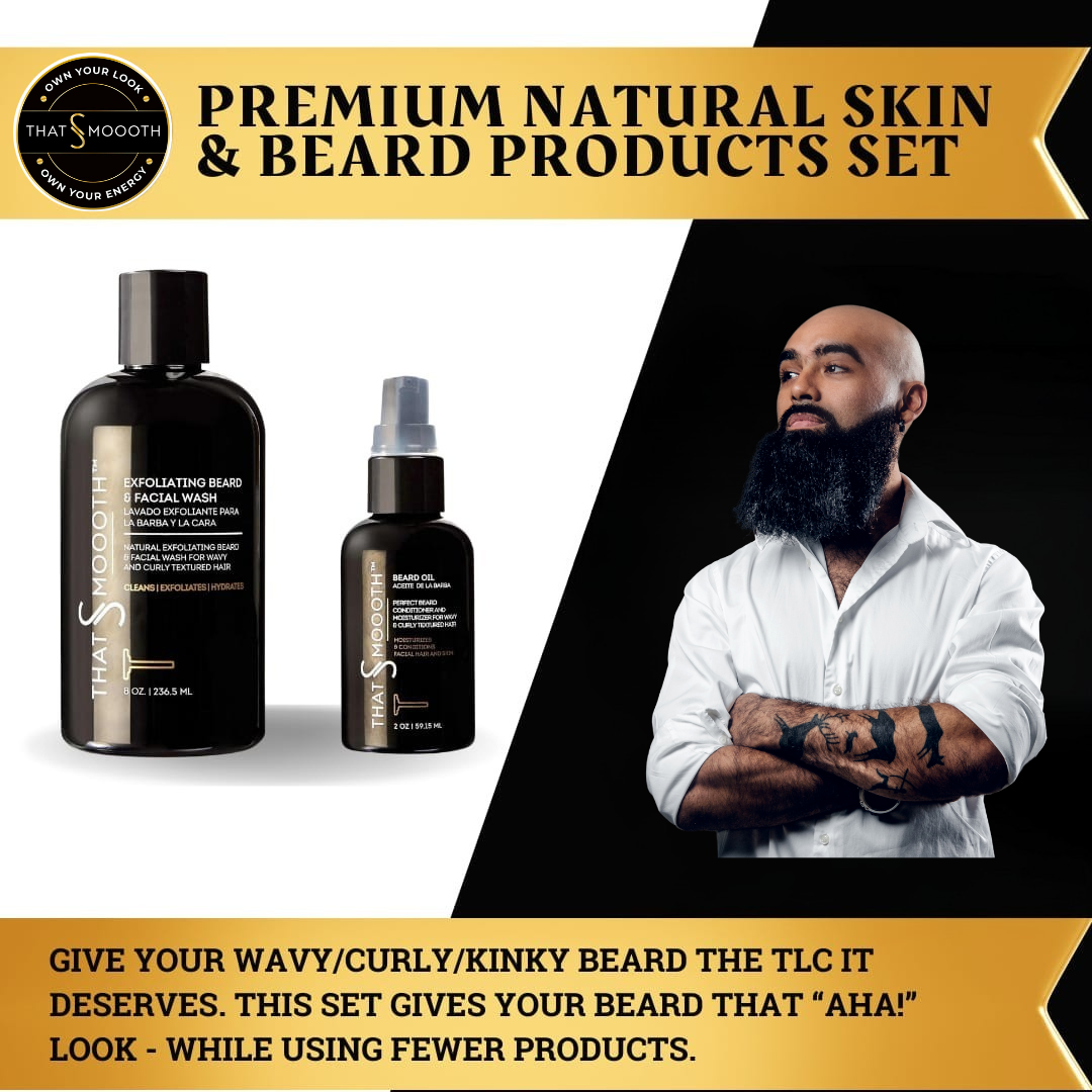 Premium Natural Skin & Beard Products Set