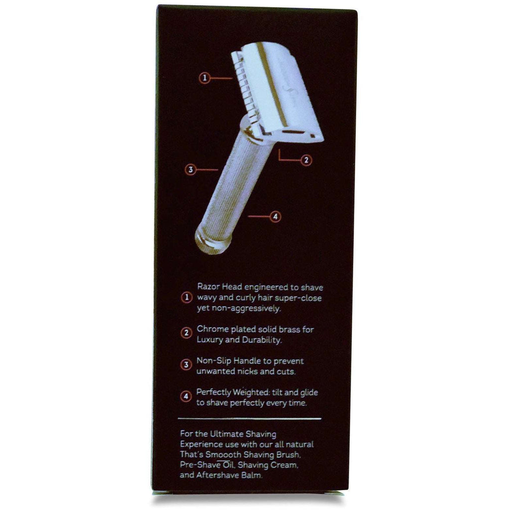 Classic Two-Piece Double Edge Safety Razor for Men of Color – ThatsSmoooth