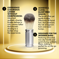 Synthetic Silvertip Badger Shave Brush