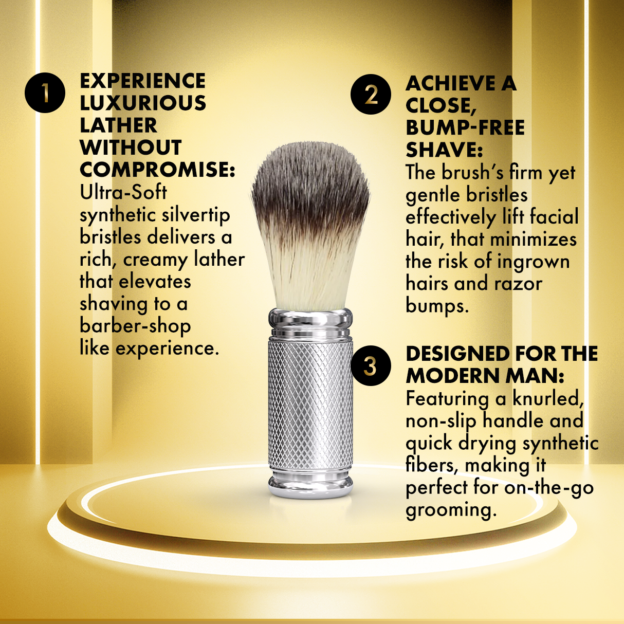 Synthetic Silvertip Badger Shave Brush